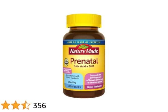 Amazon.com: Nature Made Prenatal Vitamin + DHA Softgels with Folic ...